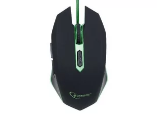 Gembird MUSG-001 czarno-zielona (MUSG-001-G) - Myszki - miniaturka - grafika 2