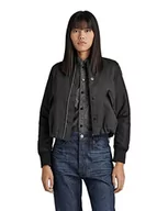 Kurtki damskie - G-STAR RAW Damska kurtka bomberka ze sznurkiem, Niebieski (raw denim D21951-D189-001), S - miniaturka - grafika 1