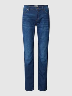 Jeansy o kroju slim fit z wpuszczanymi kieszeniami - Spodnie damskie - miniaturka - grafika 1