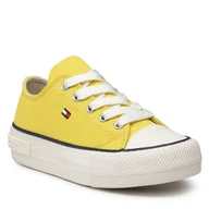 Trampki damskie - Tommy Hilfiger Trampki Low Cut Lace-Up Sneaker T3A4-32118-0890 M Yellow 200 Trampki Low Cut Lace-Up Sneaker T3A4-32118-0890 M Yellow 200 - miniaturka - grafika 1