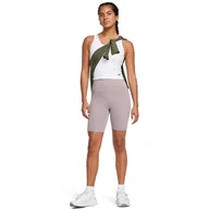 Spodnie sportowe damskie - Damskie kolarki treningowe Under Armour Meridian Bike Short 7in - beżowe - UNDER ARMOUR - miniaturka - grafika 1