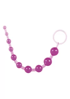 Kulki analne - ToyJoy Thai Toy Beads Purple - Koraliki analne, fioletowe - grafika 1