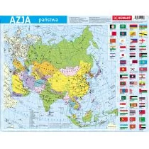 Demart Puzzle 72 elementy ramkowe, Azja mapa polityczna - Puzzle - miniaturka - grafika 1