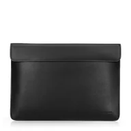 Torebki damskie - Etui na laptopa 13” z imitacji skóry czarne - miniaturka - grafika 1