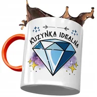 Kubki - Kubek Pomarańczowy Dla Kuzynki na Urodziny Prezent z Nadrukiem ze Zdjęciem + Opakowanie na prezent (wzór 04) - miniaturka - grafika 1