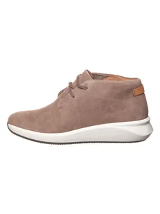 Clarks Skórzane botki "Un Rio" w kolorze beżowym - Kozaki damskie - miniaturka - grafika 1