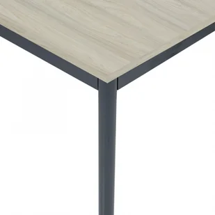 B2B Partner Stół do jadalni 2000 x 800 mm, blat dąb, nogi ciemnoszare 555778 - Stoły - miniaturka - grafika 1