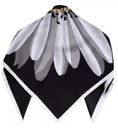 Apaszki i szaliki damskie - Chusta apaszka elegancka z ogromnym kwiatem - miniaturka - grafika 1