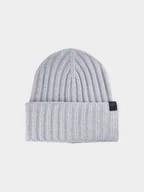 Czapki damskie - 4F Czapka zimowa damska - szara S - miniaturka - grafika 1