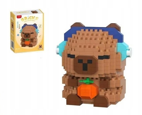 Klocki Konstrukcyjne Mini Kapibara Z Owocem 380 el.