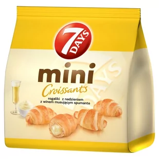 7 Days Mini Rogaliki z nadzieniem z winem musującym spumante 185 g - Ciastka - miniaturka - grafika 1