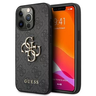 Guess Etui 4G Big Metal Logo do Apple iPhone 13 Pro Max Szary | GUHCP13X4GMGGR - Etui i futerały do telefonów - miniaturka - grafika 2