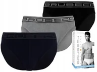 Majtki męskie - BRUBECK SLIPY MĘSKIE BE00290A KOLORY - 3 szt. L - miniaturka - grafika 1