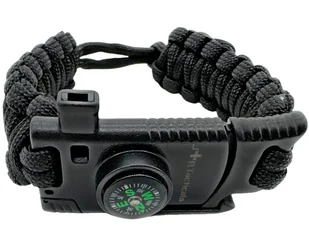 JB Tacticals Bransoletka Paracord z Regulacją - Czarna - Bransoletki - miniaturka - grafika 1