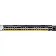 Przełączniki KVM - Netgear M4300-52G Stackable Managed Switch with 48x1G and 4x10G including 2x10GBASE-T and 2xSFP+ Layer 3 GSM4352S-100NES - miniaturka - grafika 1