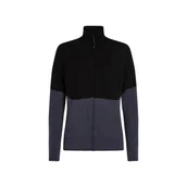 Bluzy męskie - Bluza męska Icebreaker Merino 400 RealFleece Descender LS Z Black/Graphite/Cb XL - miniaturka - grafika 1