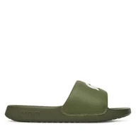 Klapki i japonki męskie - Klapki Lacoste 7-49CMA0021 Khaki - miniaturka - grafika 1