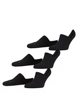 Skarpetki damskie - FALKE Uniseks Stopki Cool Kick Invisible 3-Pack U IN Oddychający I Szybkoschnący niewidoczne jednokolorowe 3 Pak, Czarny (Black 3000), 35-36 - miniaturka - grafika 1