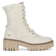 Botki damskie - Botki Mustang 1447-506 Biały - miniaturka - grafika 1