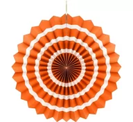 Dekoracje domu - GODAN Rozeta wisząca "3 paski", pomarańczowa, 40 cm - miniaturka - grafika 1