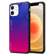 Etui i futerały do telefonów - Pokrowiec Do Apple iPhone 12 MINI Etui w FIOLETOWO - CZERWONY TPU Obudowa Case Cover Plecki Ochronny Cadorabo - miniaturka - grafika 1
