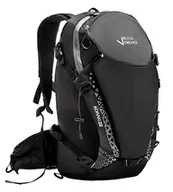 Plecaki - Black Crevice Plecak na wędrówki i rower AORAKI 22 litry, czarny - miniaturka - grafika 1