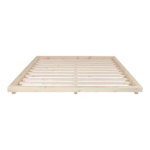 Łóżko dwuosobowe z drewna sosnowego w naturalnym kolorze Karup Design Dock Natural, 160x200 cm - Łóżka - miniaturka - grafika 1