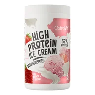 Szybkie dania obiadowe - Ostrovit High Protein Ice Cream 400 g Lody proteinowe w proszku, truskawkowe - miniaturka - grafika 1