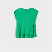 Bluzki damskie - Reserved - Bluzka z wiskozy - Zielony - miniaturka - grafika 1