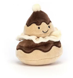 MASKOTKA JELLYCAT - UŚMIECHNIĘTE CIASTKO - Pretty Patisserie Ptyś czekoladowy Religieuse - Maskotki i pluszaki - miniaturka - grafika 1