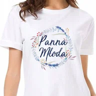 Koszulki i topy damskie - Koszulka T-Shirt Panna Młoda Panieński 3 M Y3 - miniaturka - grafika 1