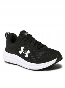 Under Armour Buty Ua Charged Assert 10 3026175-001 Black/Black/White - Buty sportowe męskie - miniaturka - grafika 1