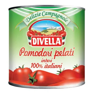 Włoskie pomidory pelati 100% HORECA 2,5 kg Divella - Koncentraty warzywne, przeciery - miniaturka - grafika 1