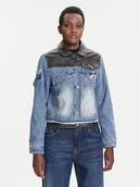 Kurtki damskie - Desigual Kurtka jeansowa Contrast Mickey 25WWED16 Niebieski Regular Fit - miniaturka - grafika 1