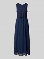 Sukienki - Długa sukienka z koronką szydełkową model ‘MILINA’ - miniaturka - grafika 1