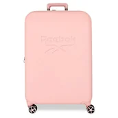 Walizki - Reebok Franklin Walizka Medium Pink 49x70x27 cm Twarde ABS Zamknięcie TSA 72L 3,8 kg 4 Podwójne kółka by Joumma Bags, Różowy kolor, średnia walizka - miniaturka - grafika 1