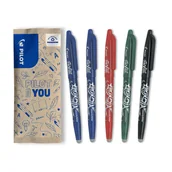 Długopisy - Zestaw piór kulkowych wymazywalnych kolorowych PILOT FRIXION BALL 0,7 5 sztuk mix kolorów - miniaturka - grafika 1