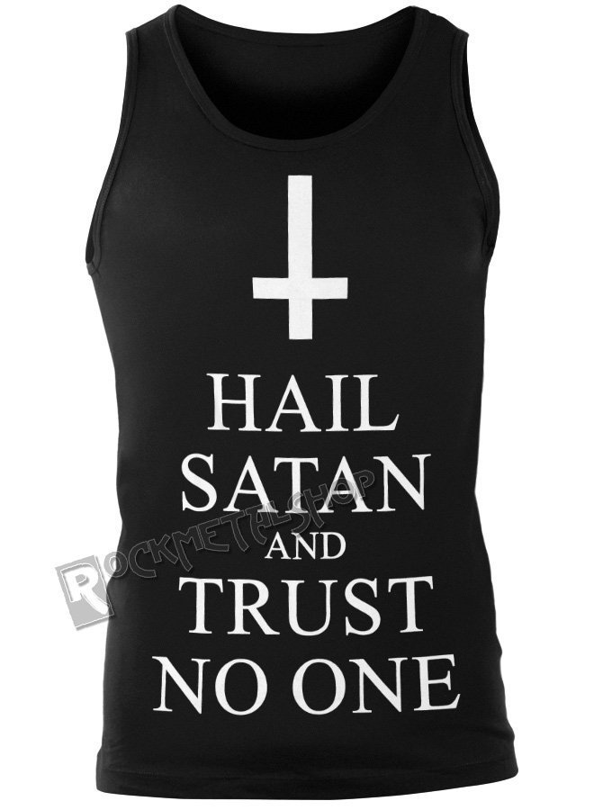 koszulka na ramiączkach AMENOMEN - HAIL SATAN AND TRUST NO ONE (OMEN095KR)-L