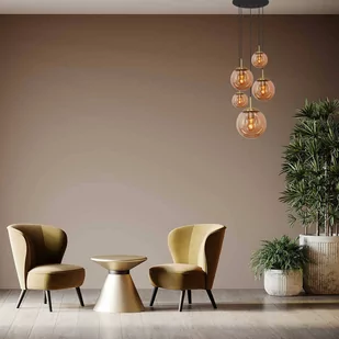 Steinhauer Szklany żyrandol Glsabol, mosiądz, 5-punktowy - Lampy sufitowe - miniaturka - grafika 1