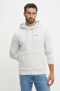 Pepe Jeans bluza SAM HOODIE męska kolor szary z kapturem z nadrukiem PM582700 - Bluzy męskie - miniaturka - grafika 1