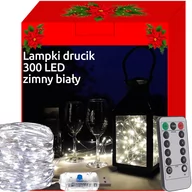 Oświetlenie świąteczne - Iso Trade, Małe lampki choinkowe, 300 diod, barwa zimna biała - miniaturka - grafika 1