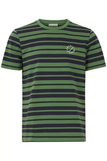 Koszulki męskie - CASUAL FRIDAY Męski t-shirt CFThor 0059 Y/D w paski 180121/zielony Elm Green, XXL, 180121 / zielony elm, XXL - grafika 1
