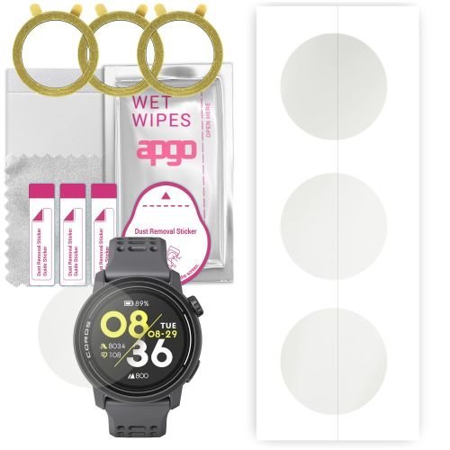3x folia ochronna hydrożelowa MATOWA do Coros Pace 3 - apgo Smartwatch Hydrogel MATTE Protection Ochrona na ekran smartwatcha