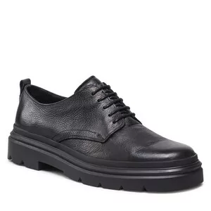 Półbuty damskie - Półbuty Calvin Klein - Lace Up Derby HM0HM00662 Pvh Black BEH - grafika 1