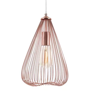 Beliani Lampa wisząca Lampa wisząca metalowa miedziana CONCA 79042 - Lampy sufitowe - miniaturka - grafika 1