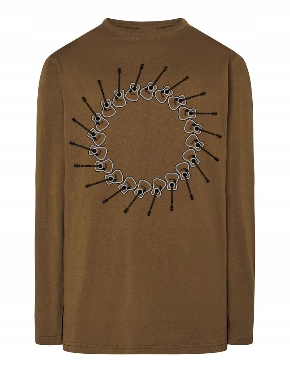 Longsleeve fajny nadruk Gitara Muzyka r.XS