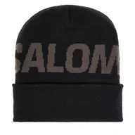 Czapki narciarskie - Czapka Salomon Hermitage LC2152900 Czarny - miniaturka - grafika 1