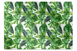 Mata na podłogę pod krzesło Liściasty wzór 120x90 cm - Podnóżki, podpórki, podkładki - miniaturka - grafika 1