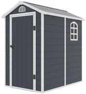 Altany ogrodowe - Domek narzędziowy AVE B, 204 x 192 x 134 cm, ciemnoszary - miniaturka - grafika 1