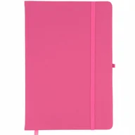 Zeszyty szkolne - NOTES A5 RÓŻOWY W LINIE Z GUMKĄ DO SZKOŁY PRACY - miniaturka - grafika 1